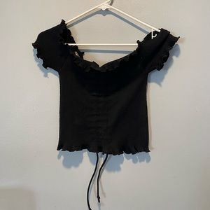 Black Crop Top